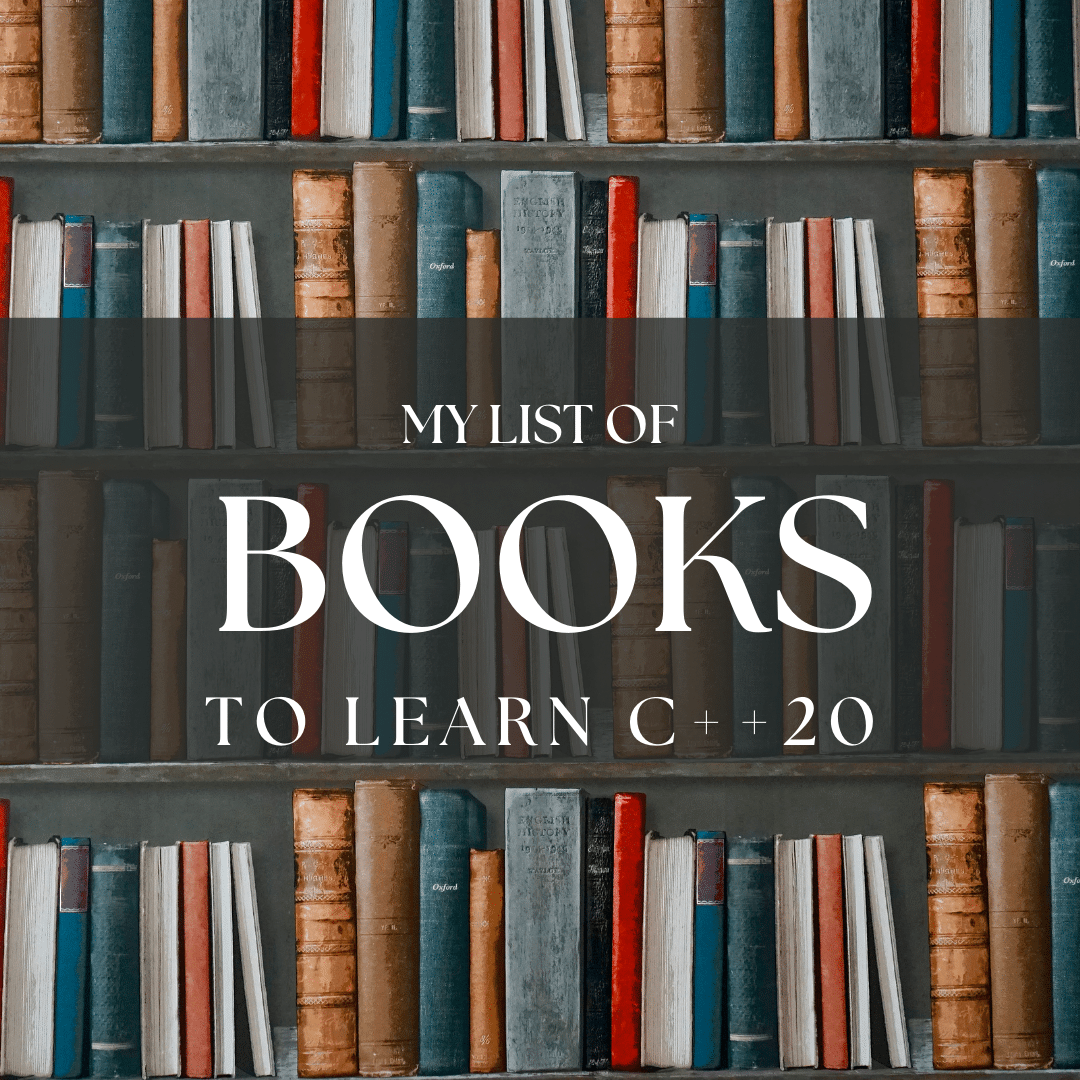 my list of books to learn c++20